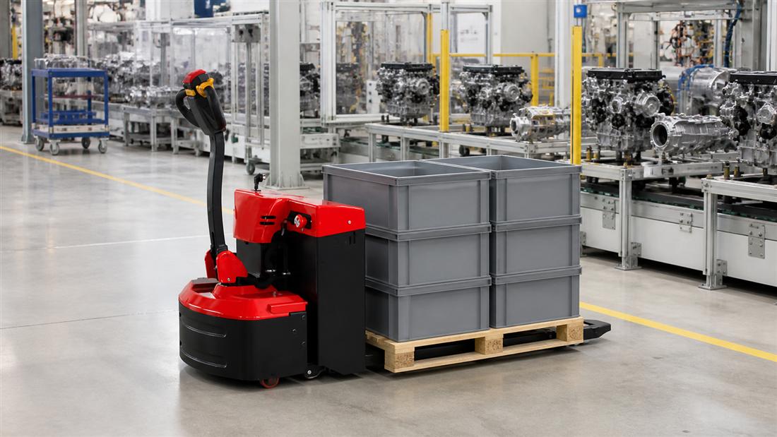 ZGFORKLIFT / MYZG CBD-B Electric Pallet Truck distribution dispatch application