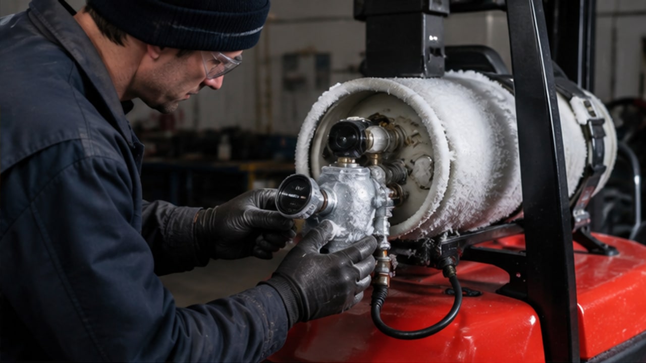 Why Does an LPG Forklift Regulator Frost During Heavy Operation? - LPG forklift 2