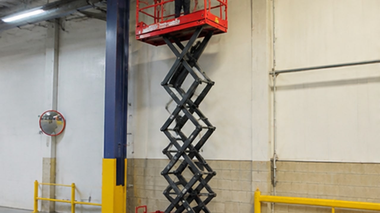 How Does Pothole Protection Work on an Indoor Scissor Lift? - aerial work platform 1