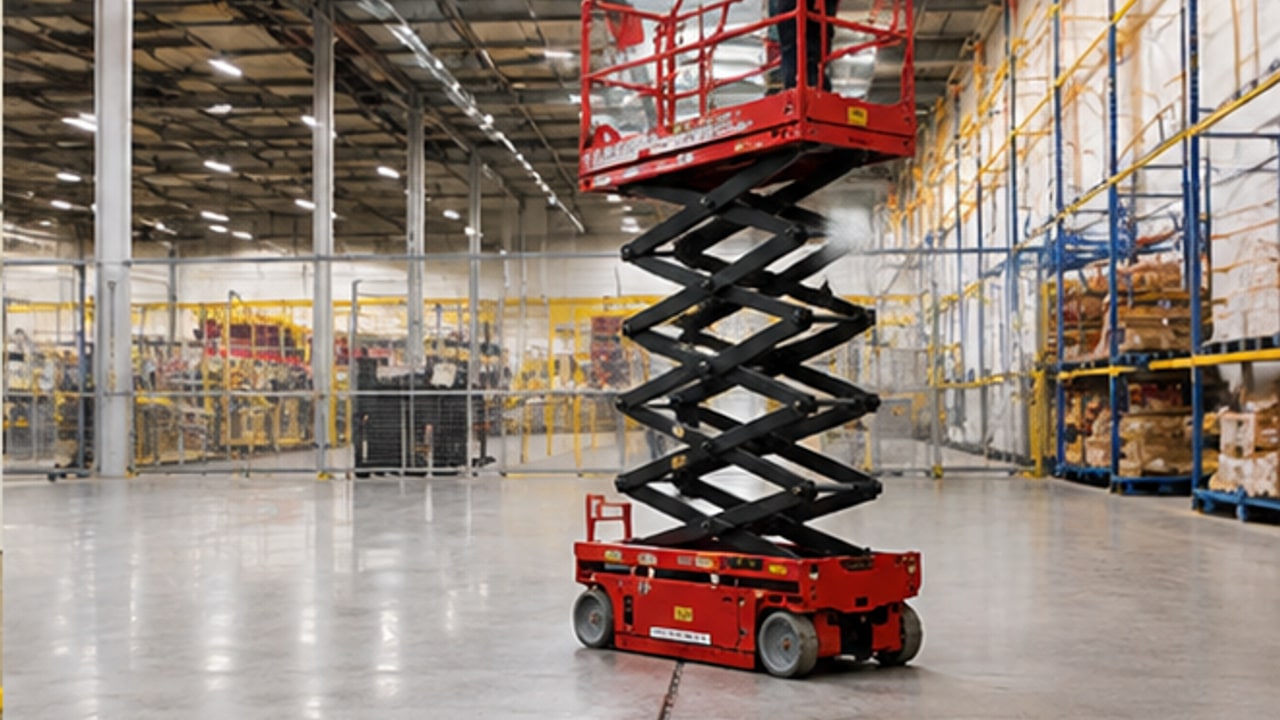 How Does Pothole Protection Work on an Indoor Scissor Lift? - aerial work platform 2