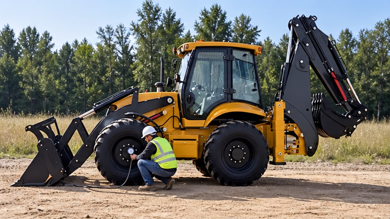 Which Backhoe Loader Tires and Ballast Work Best on Soft Ground? - backhoe loader 1