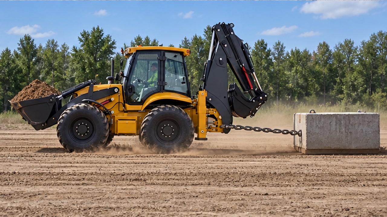 Which Backhoe Loader Tires and Ballast Work Best on Soft Ground? - backhoe loader 4