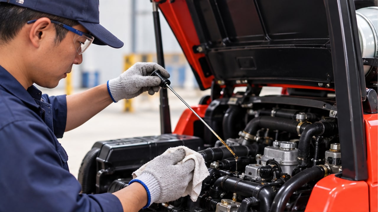 How Often Should LPG Forklift Engine Oil and Filters Be Changed? - LPG forklift 1