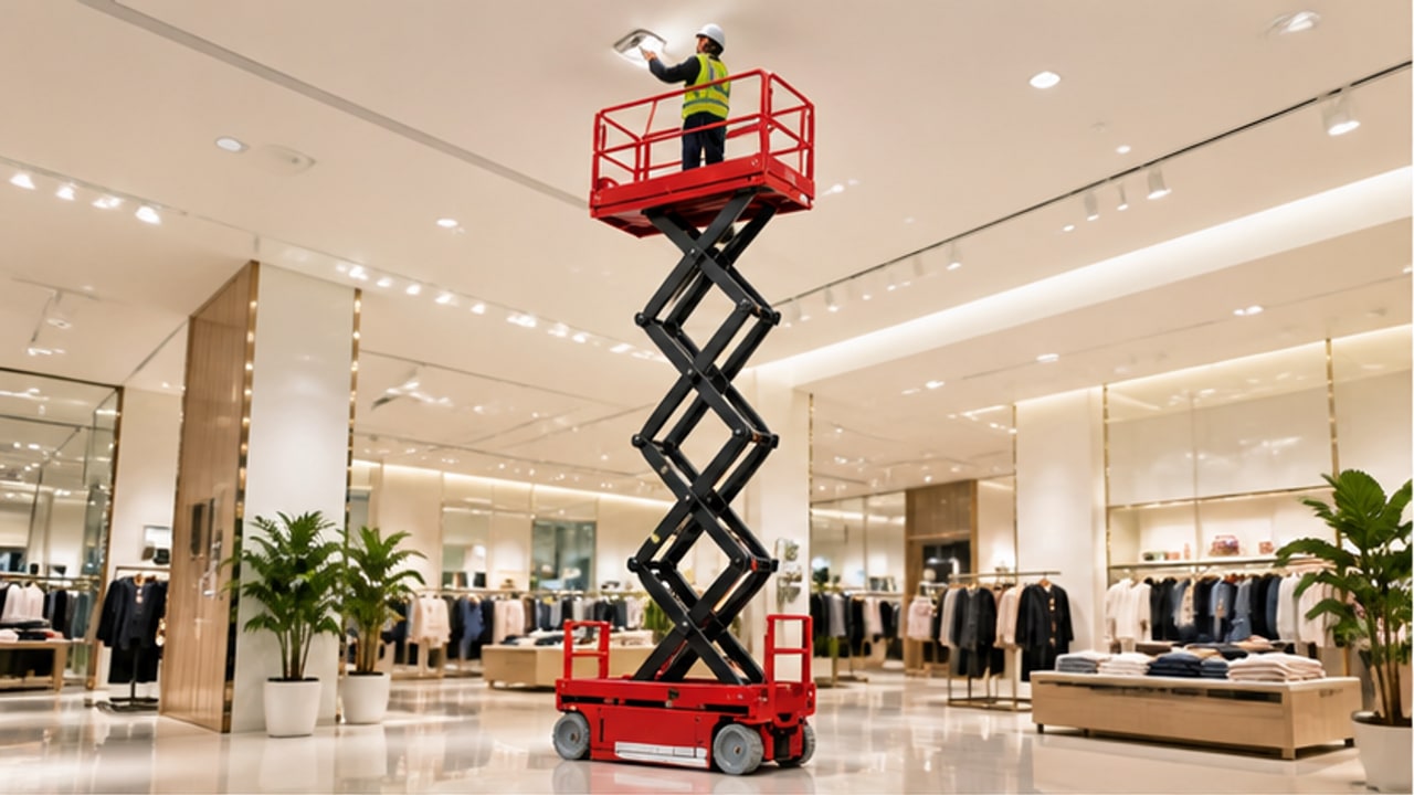 Do You Need Non-Marking Tires for an Indoor Scissor Lift? - aerial work platform 1