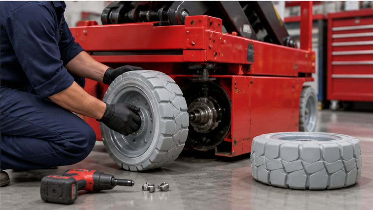 Do You Need Non-Marking Tires for an Indoor Scissor Lift? - aerial work platform 4