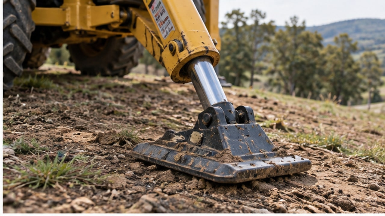 Backhoe Loader Case: Setting Stabilizers Safely on Sloping Ground - backhoe loader 2