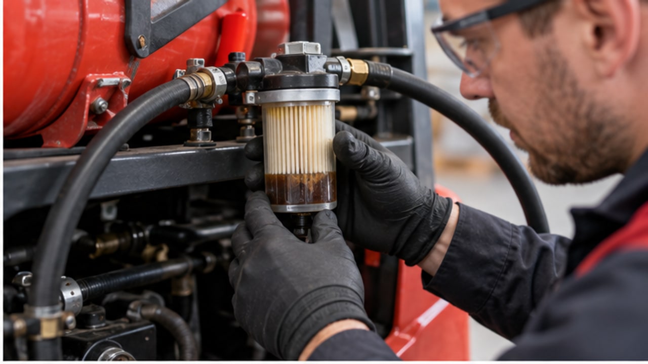 What Does LPG Fuel Filter Contamination Tell a Forklift Buyer? - LPG forklift 2