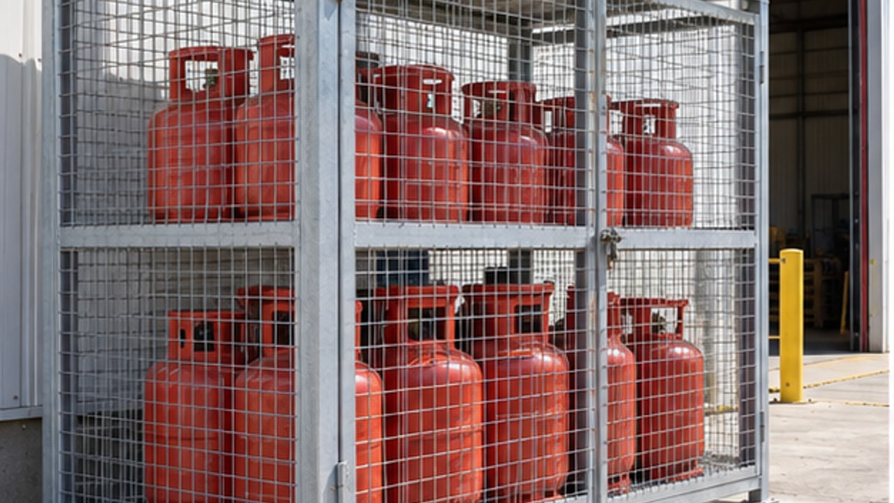 Как хранить запасные газовые баллоны для вилочного погрузчика на складе? - газовый вилочный погрузчик 1