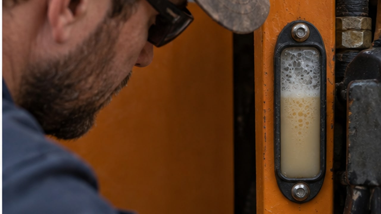 Backhoe Loader Case: Finding the Cause of Foamy Hydraulic Oil and Jerky Movement - backhoe loader 2
