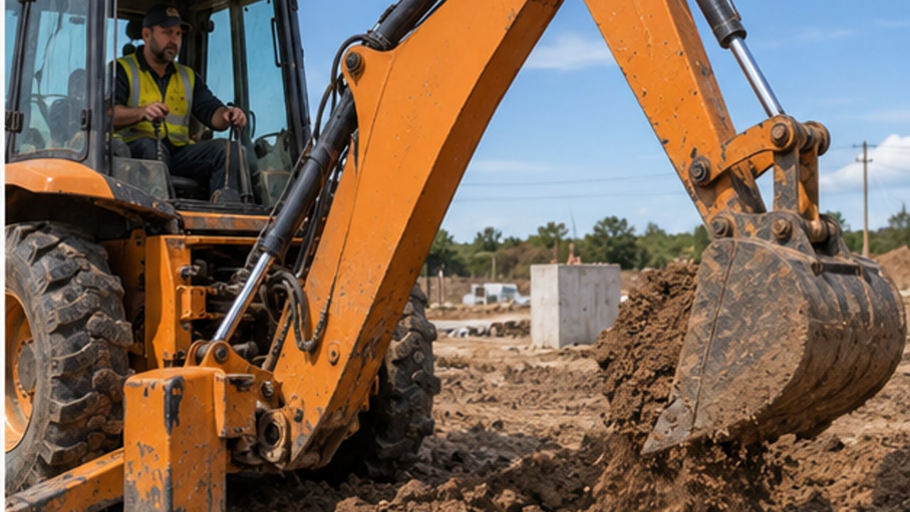 Backhoe Loader Case: Finding the Cause of Foamy Hydraulic Oil and Jerky Movement - backhoe loader 4