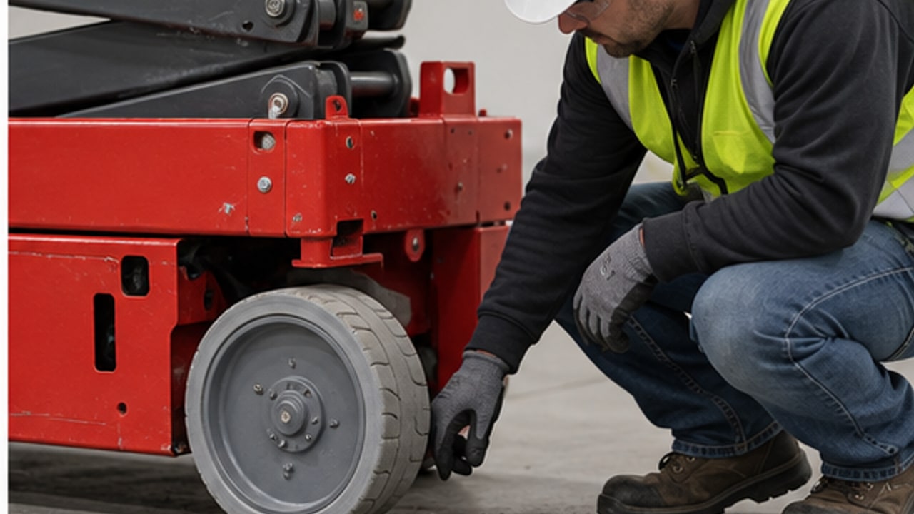 Why Does a Scissor Lift Tilt Alarm Sound on a Floor That Looks Level? - aerial work platform 2