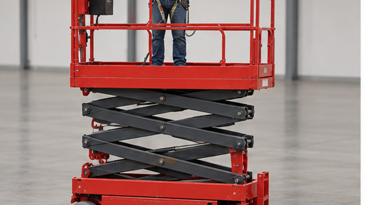 Why Does a Scissor Lift Tilt Alarm Sound on a Floor That Looks Level? - aerial work platform 1