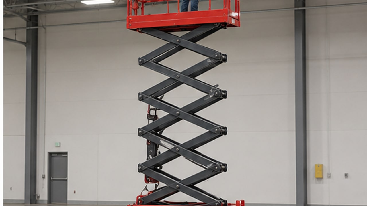 Why Does a Scissor Lift Tilt Alarm Sound on a Floor That Looks Level? - aerial work platform 4