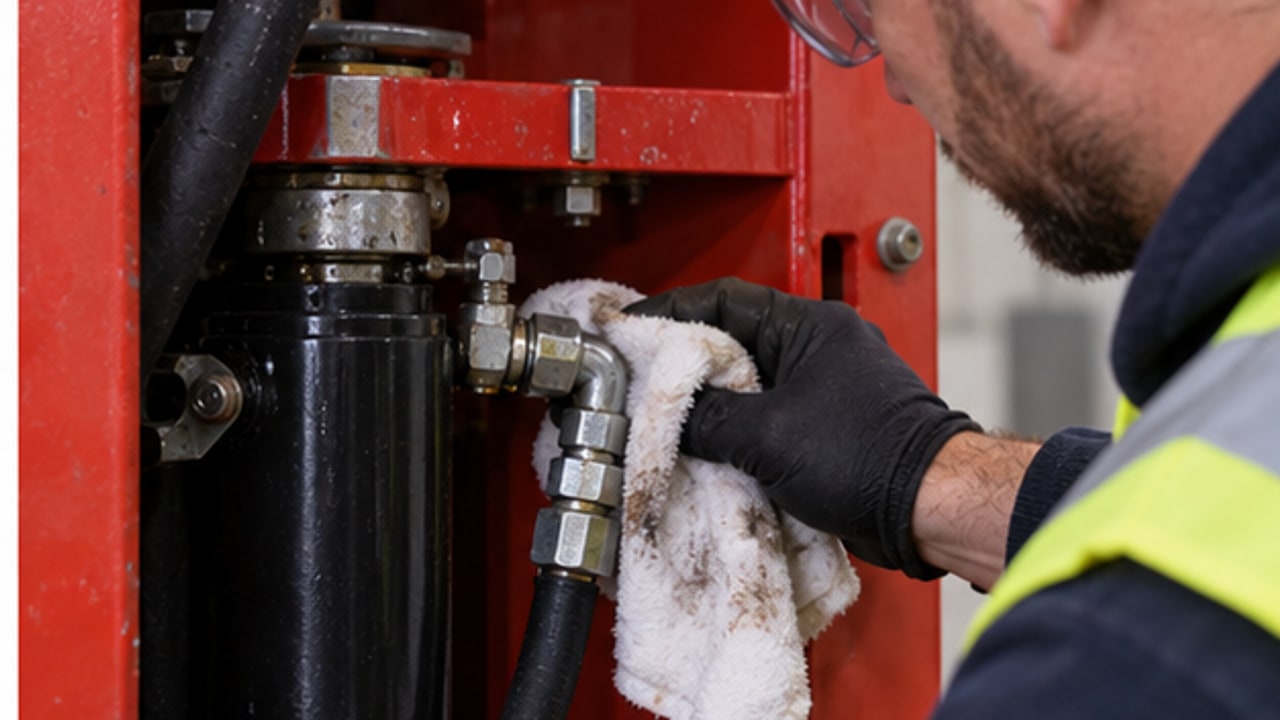 How Should a Scissor Lift Hydraulic Leak Be Inspected Before Work? - aerial work platform 2
