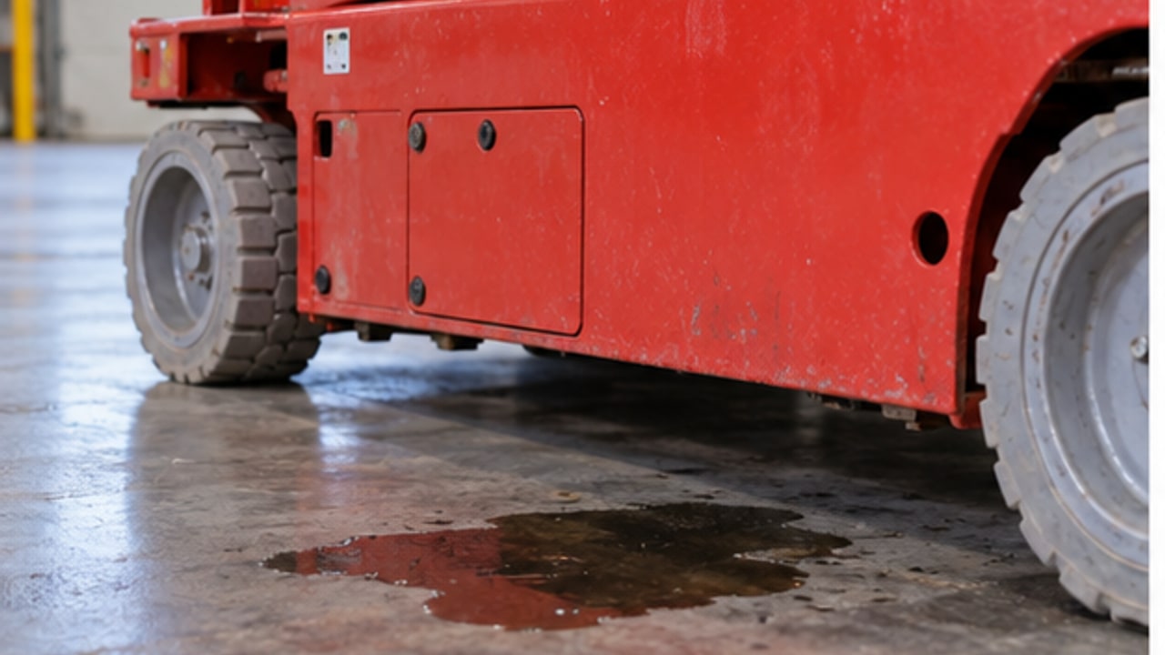 How Should a Scissor Lift Hydraulic Leak Be Inspected Before Work? - aerial work platform 1