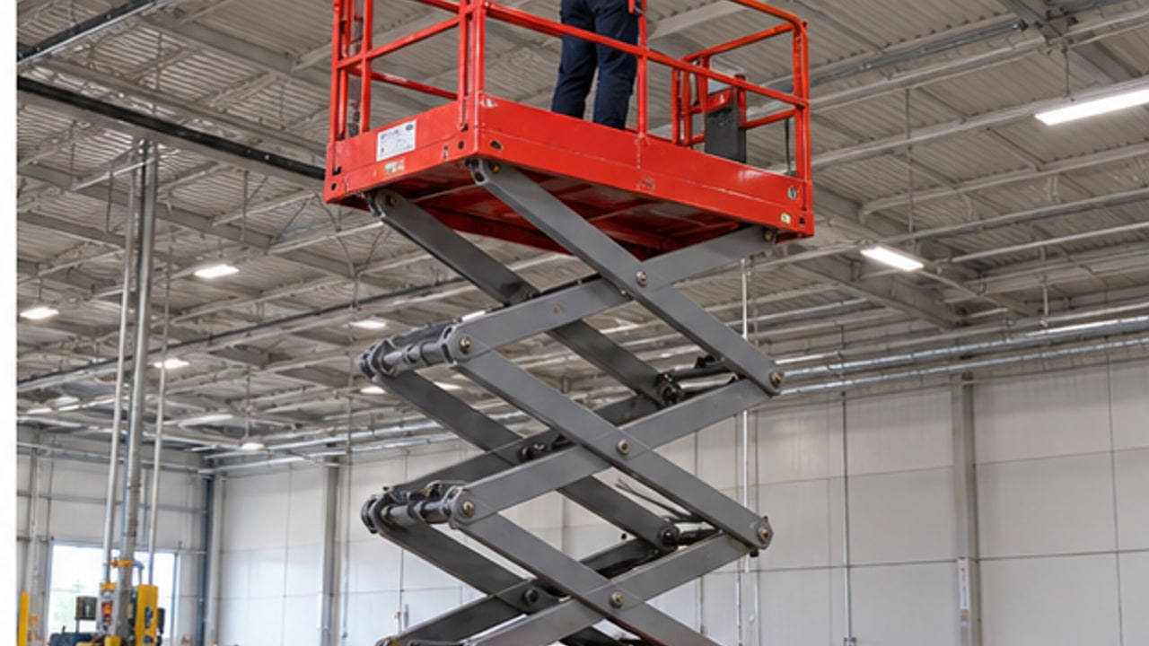 How Should a Scissor Lift Hydraulic Leak Be Inspected Before Work? - aerial work platform 4