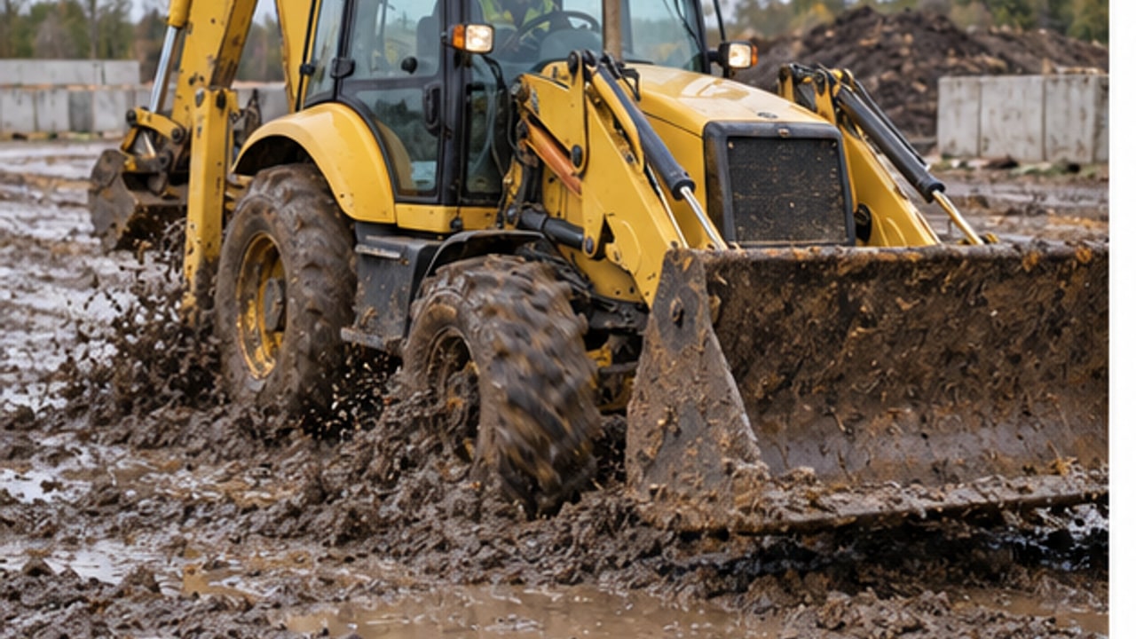 Why Will a Backhoe Loader Not Engage Four-Wheel Drive When Traction Is Needed? - backhoe loader 1