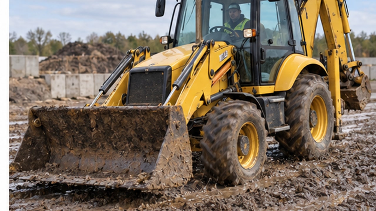 Why Will a Backhoe Loader Not Engage Four-Wheel Drive When Traction Is Needed? - backhoe loader 4