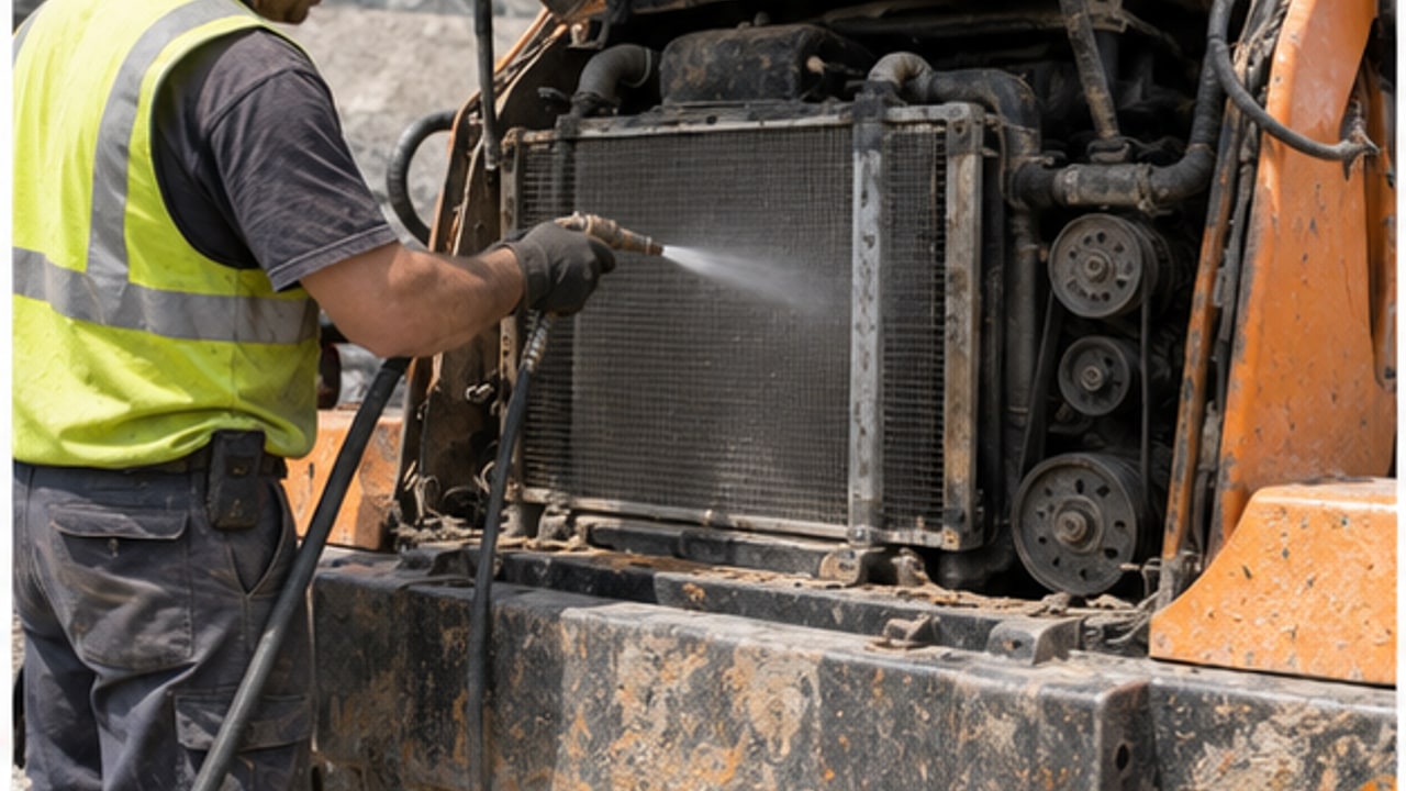 Backhoe Loader Case: Preventing Engine Overheating During Repetitive Loading - backhoe loader 3