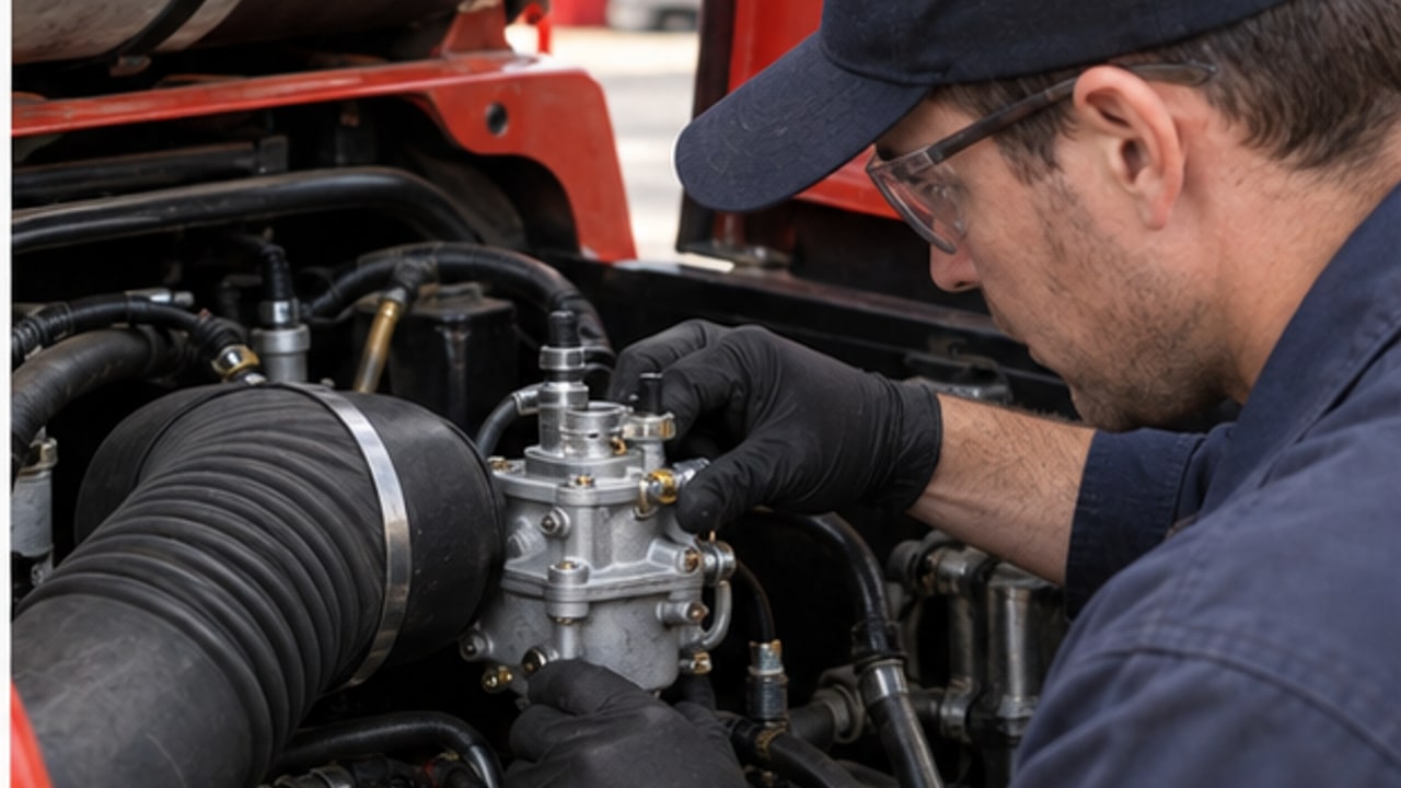 Why Does an LPG Forklift Produce Black Smoke and a Rich Exhaust Smell? - LPG forklift 2