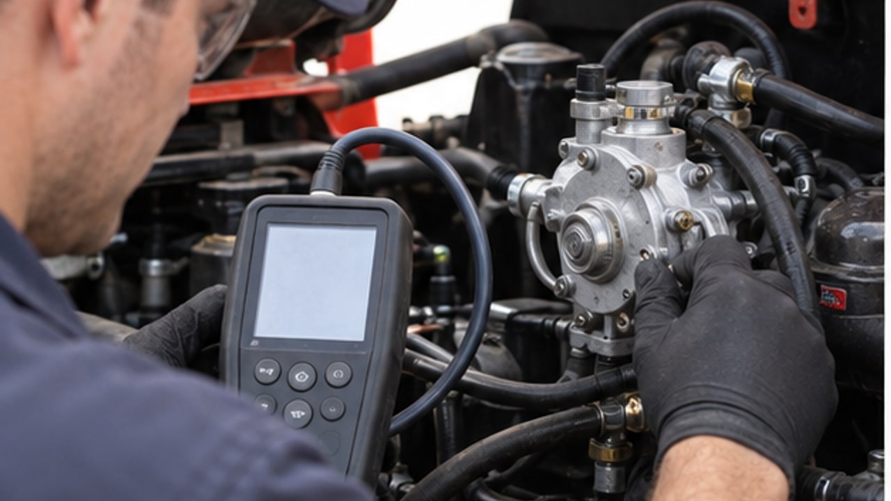 Why Does an LPG Forklift Produce Black Smoke and a Rich Exhaust Smell? - LPG forklift 3
