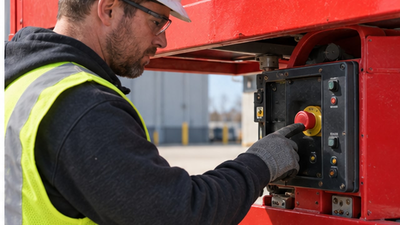 Why Will a Scissor Lift Emergency Stop Not Reset? - aerial work platform 2