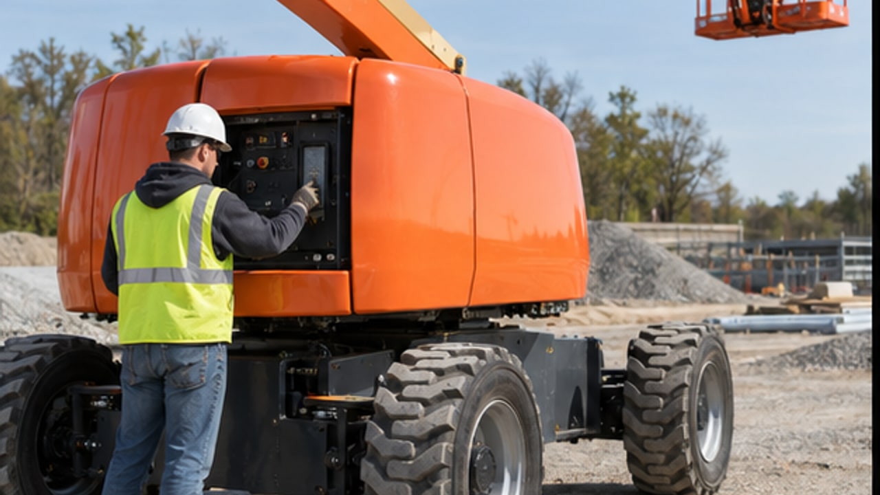 Why Does a Boom Lift Turntable Rotate Slowly or Hesitate? - aerial work platform 1