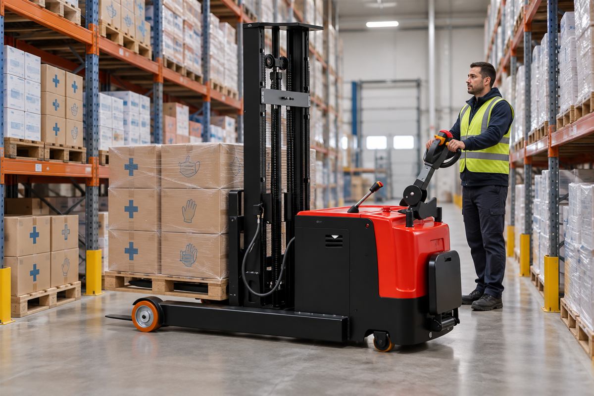 CQDA Electric Reach Pallet Stacker 1