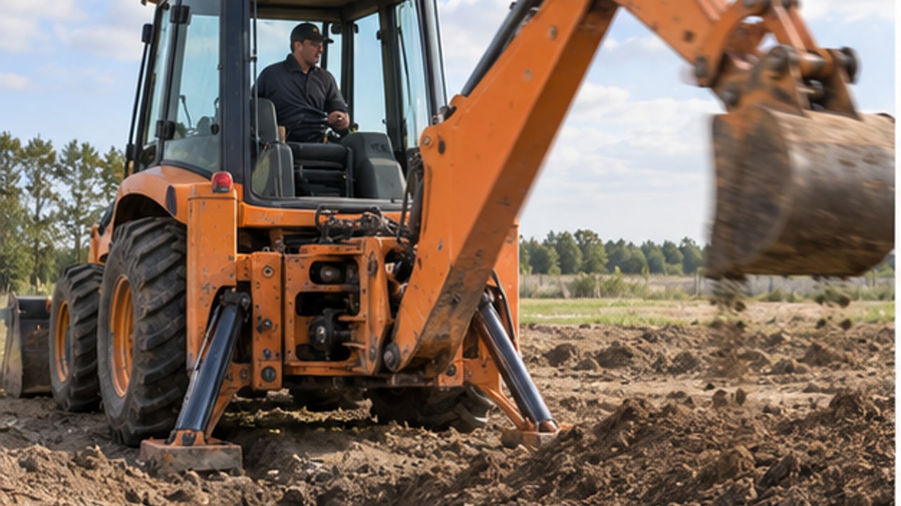 Backhoe Loader Case: Excessive Swing Play from Worn Pins and Bushings - backhoe loader 1