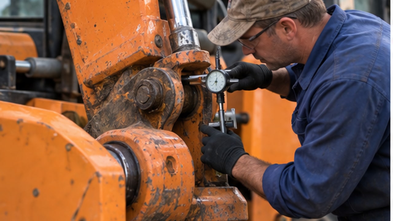 Backhoe Loader Case: Excessive Swing Play from Worn Pins and Bushings - backhoe loader 3