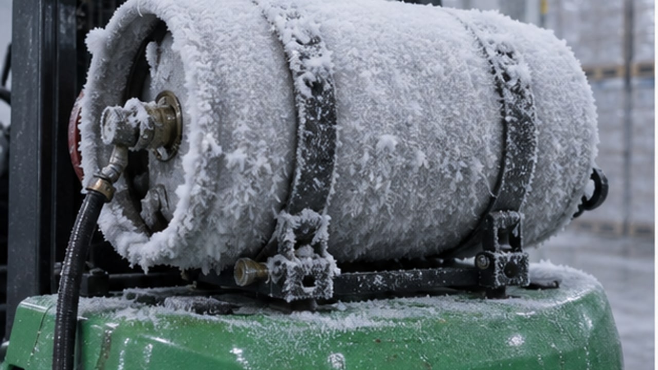 LPG Forklift Case: Cylinder and Vaporizer Frost During a Busy Shift - LPG forklift 1