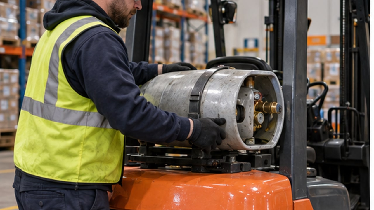 Why Does an LPG Forklift Run Rough Immediately After a Cylinder Change? - LPG forklift 1