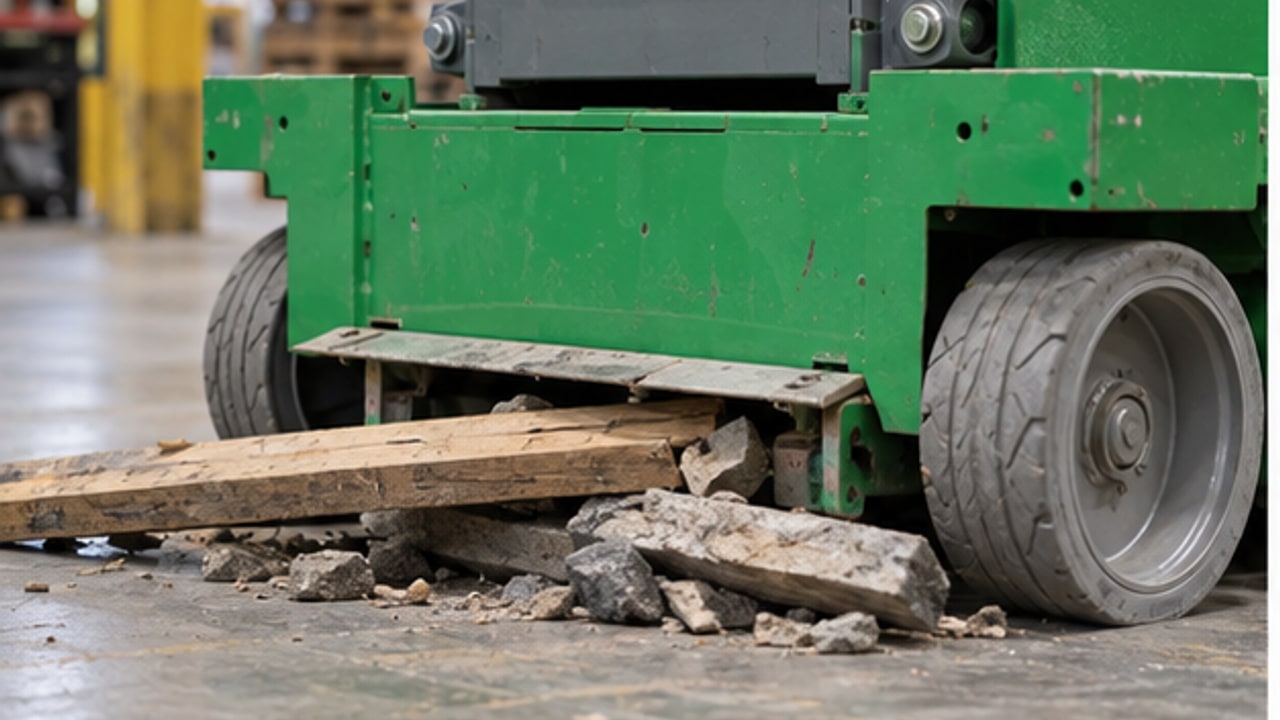 Scissor Lift Case: Pothole Protection Guard Fault Stops Machine Travel - aerial work platform 1