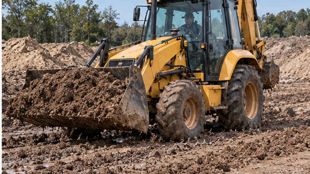 Why Will a Backhoe Loader Differential Lock Not Engage in Soft Ground? - backhoe loader 4