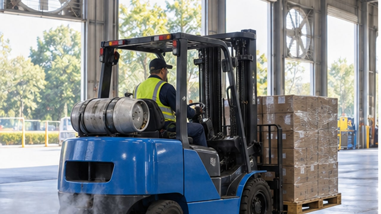 How Can High Carbon Monoxide Emissions from an LPG Forklift Be Reduced? - LPG forklift 1