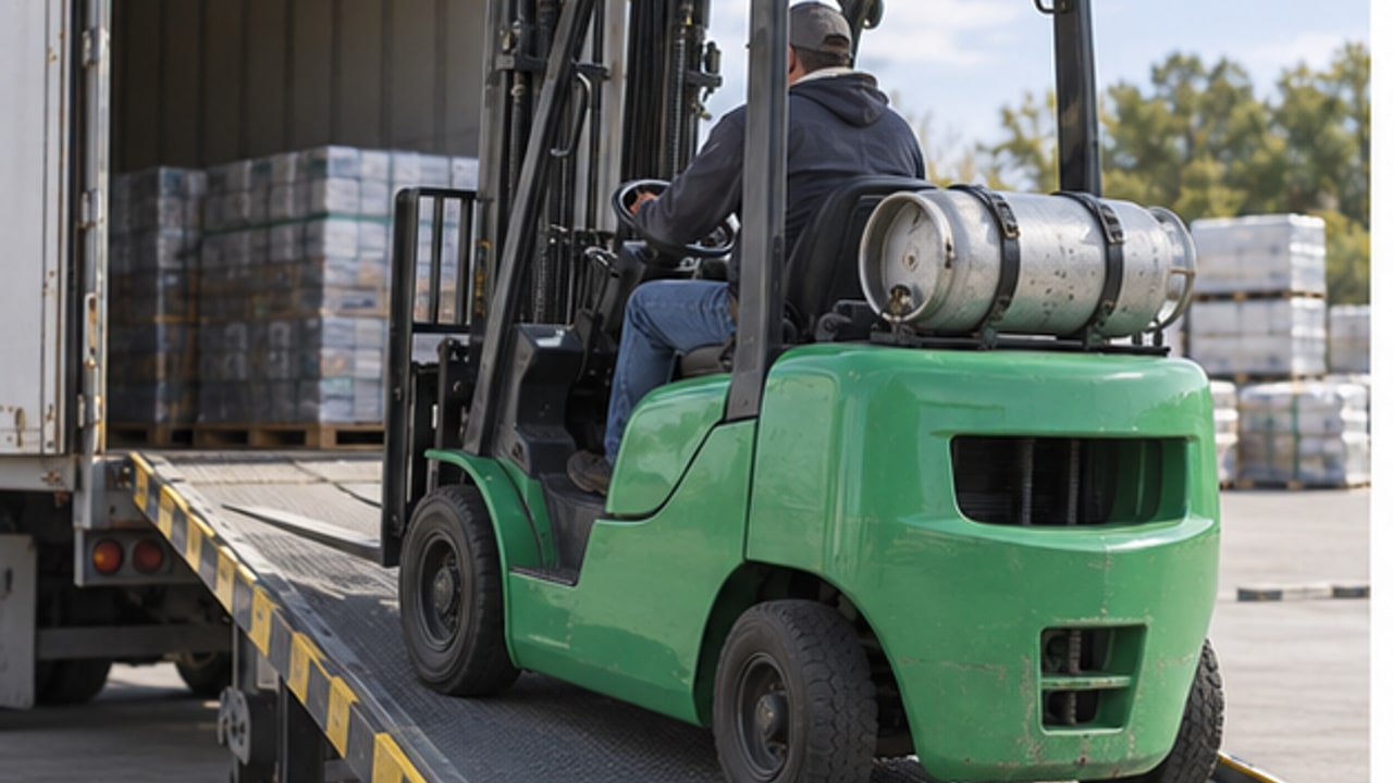 LPG Forklift Case: Poor Acceleration and Hesitation on a Loading Ramp - LPG forklift 1