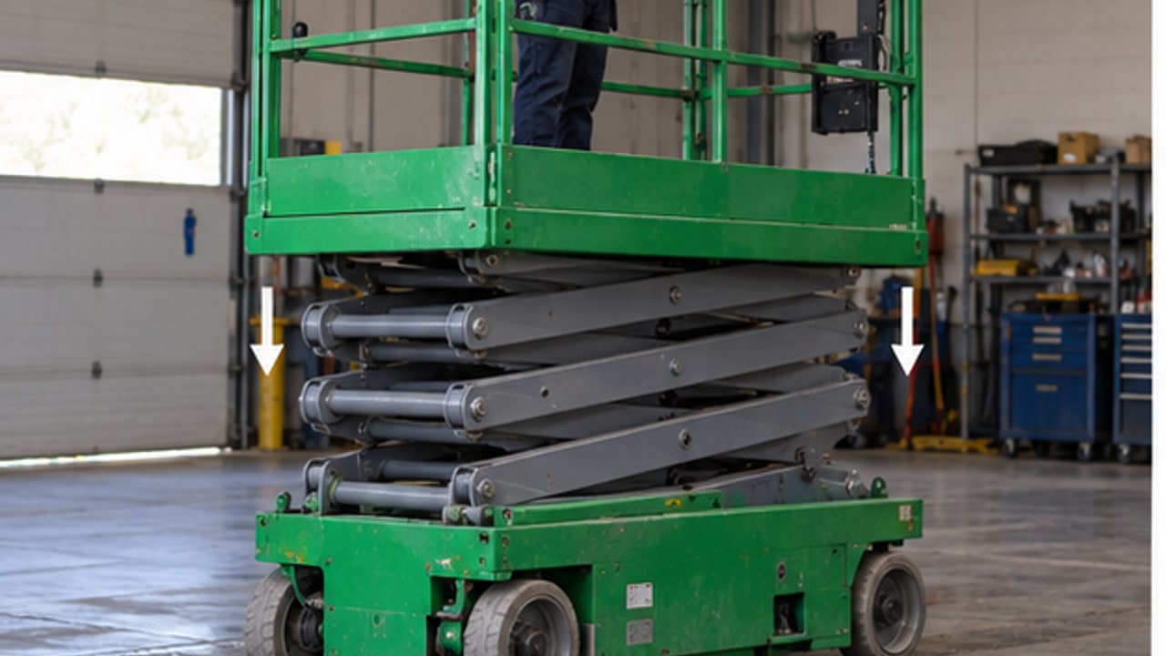 What Causes a Scissor Lift Emergency Lowering Valve to Leak or Drift? - aerial work platform 1