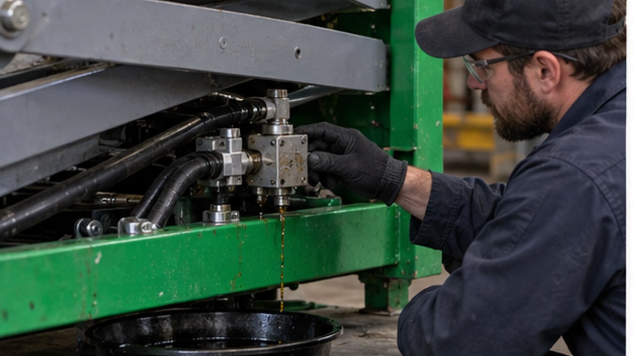 What Causes a Scissor Lift Emergency Lowering Valve to Leak or Drift? - aerial work platform 3