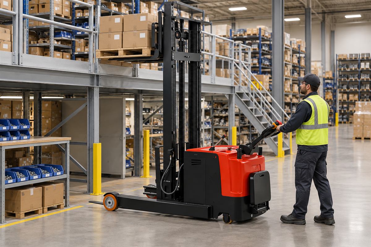 CQDA Electric Reach Pallet Stacker 3