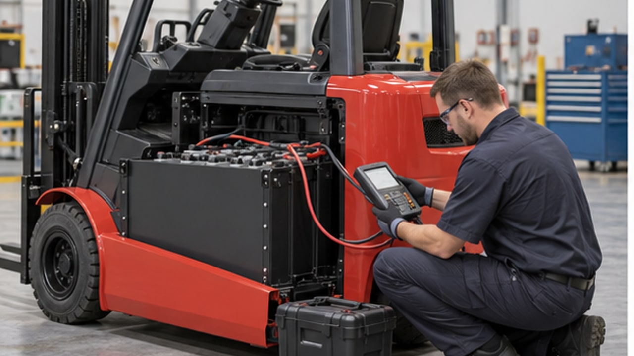 Why Does an Electric Forklift Lose Power Under Load Even When the Battery Gauge Looks Full? - electric forklift 3