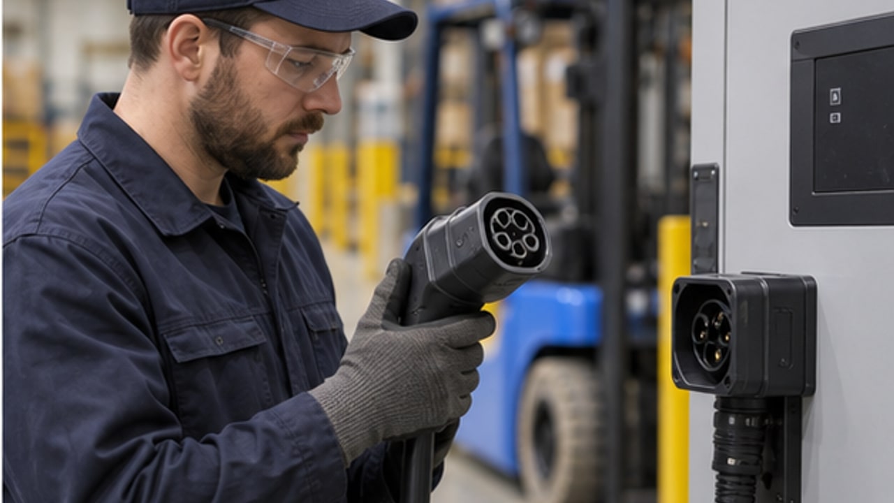 Electric Forklift Charging Case: Charger Voltage or Battery Chemistry Does Not Match - electric forklift 2