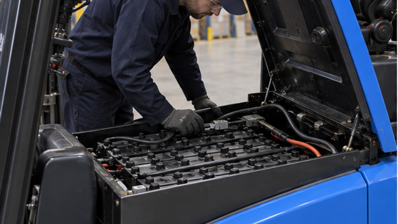 Electric Forklift Charging Case: Charger Voltage or Battery Chemistry Does Not Match - electric forklift 3