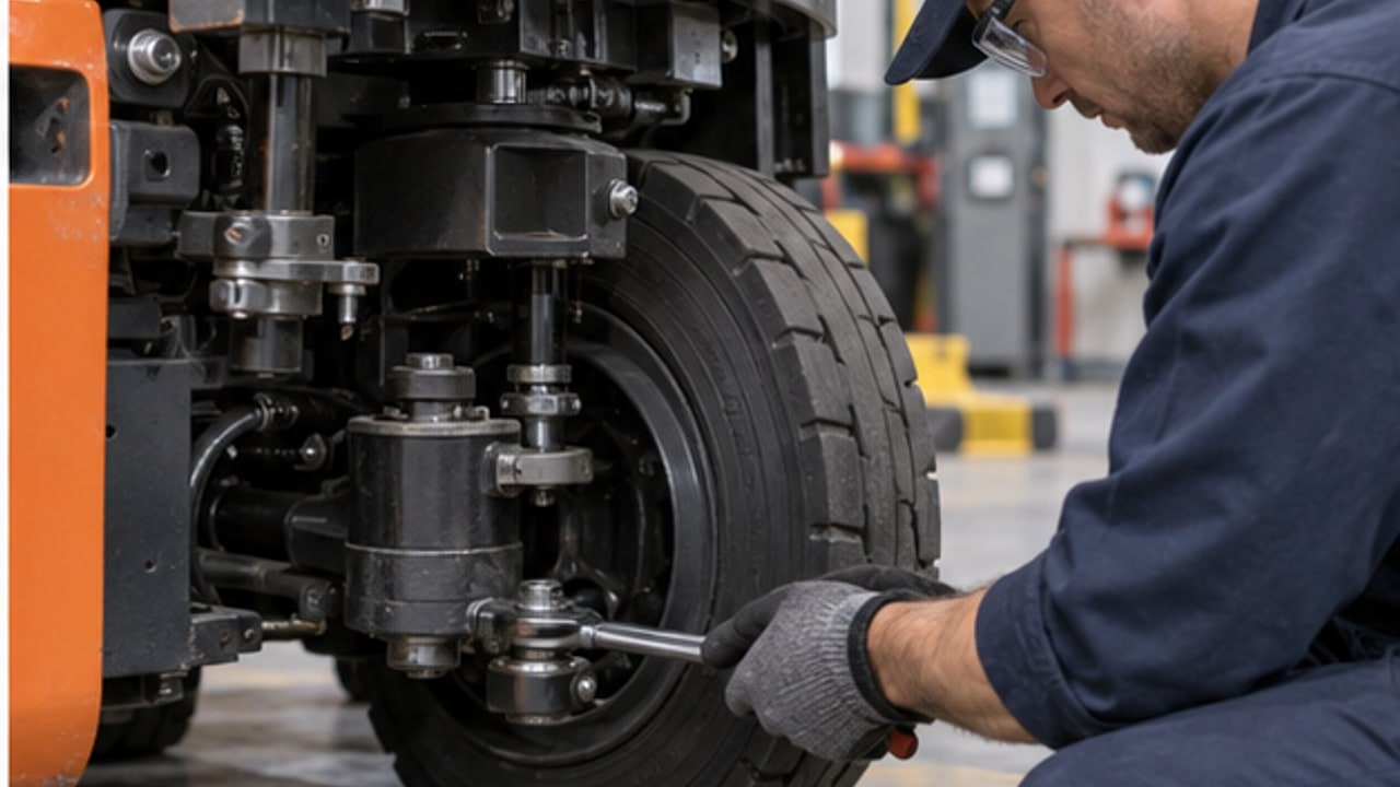 Why Does Electric Forklift Power Steering Become Heavy After a Long Shift? - electric forklift 4