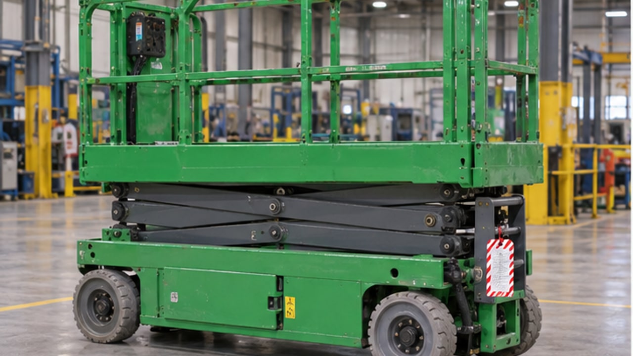 What Should You Do When a Scissor Lift Hydraulic Hose Shows a Bulge? - aerial work platform 1
