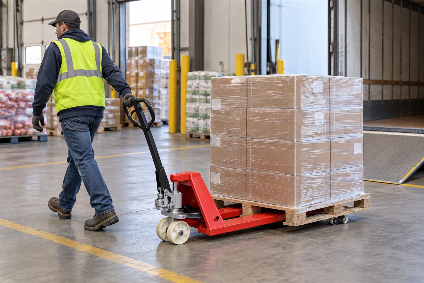 ZGFORKLIFT / MYZG Manual Hand Pallet Truck for Warehouse Workflow receiving application
