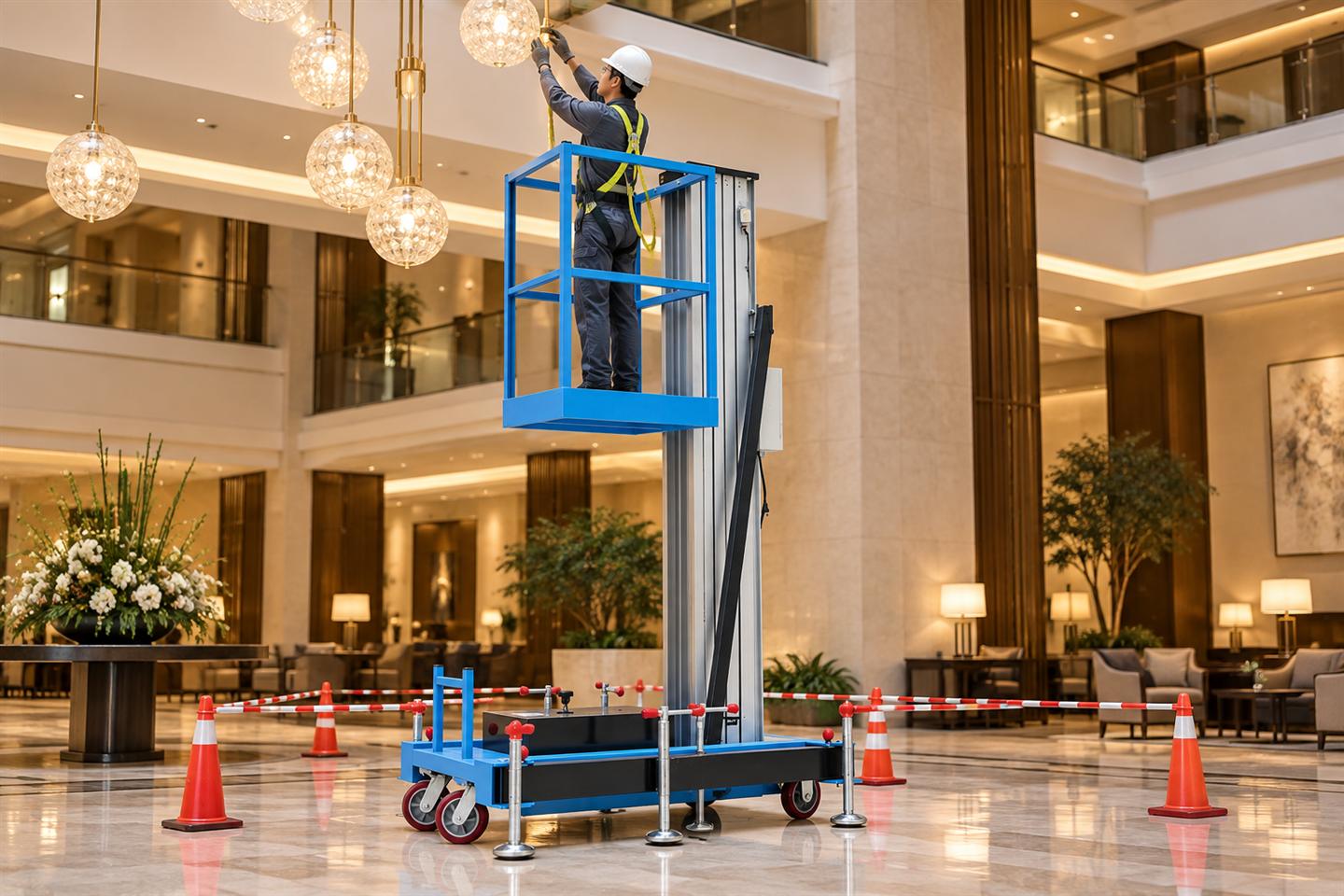 ZGFORKLIFT / MYZG ZG-DZ-06CD Single-Mast Aluminum Alloy Lift
