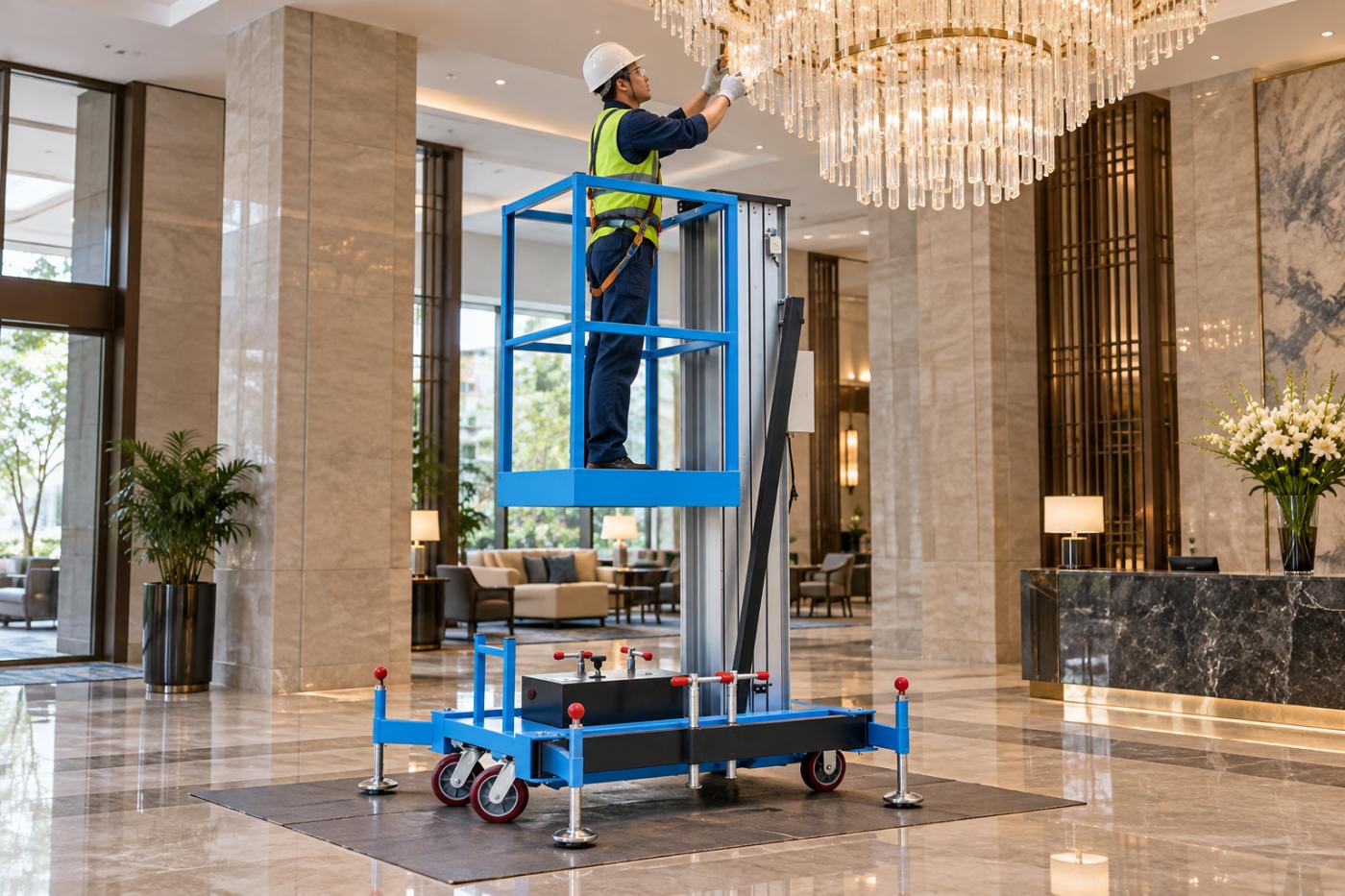 ZGFORKLIFT / MYZG ZG-DZ-06CD Single-Mast Aluminum Alloy Lift