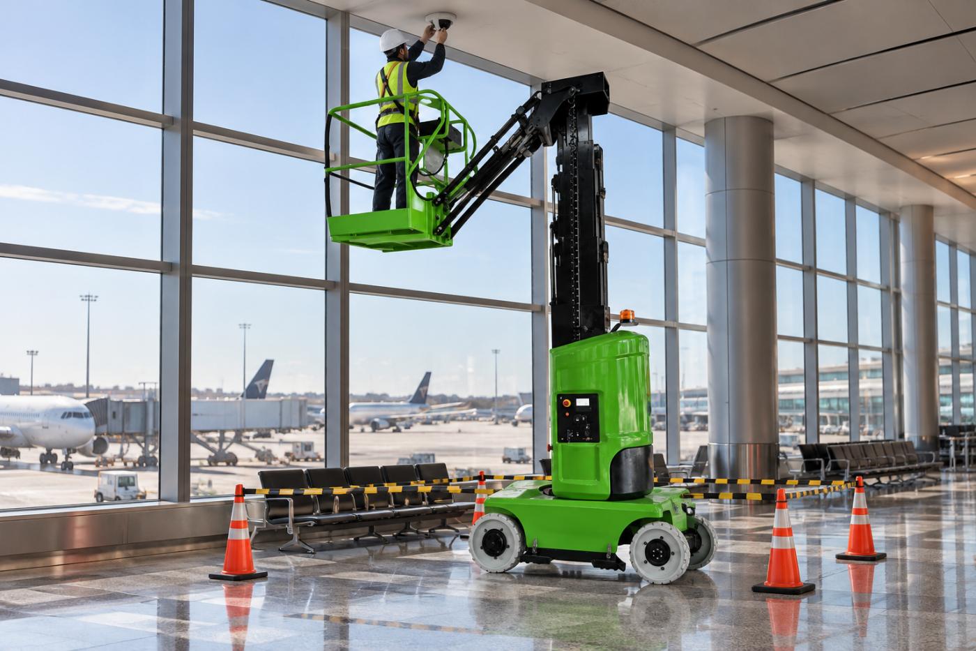 ZGFORKLIFT / MYZG Elevador de mástil telescópico autopropulsado ZG-TT1011