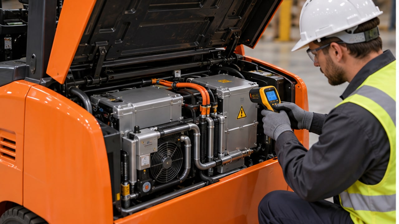 Why Does a Lithium Electric Forklift Battery Overheat During a Busy Shift? - electric forklift 3