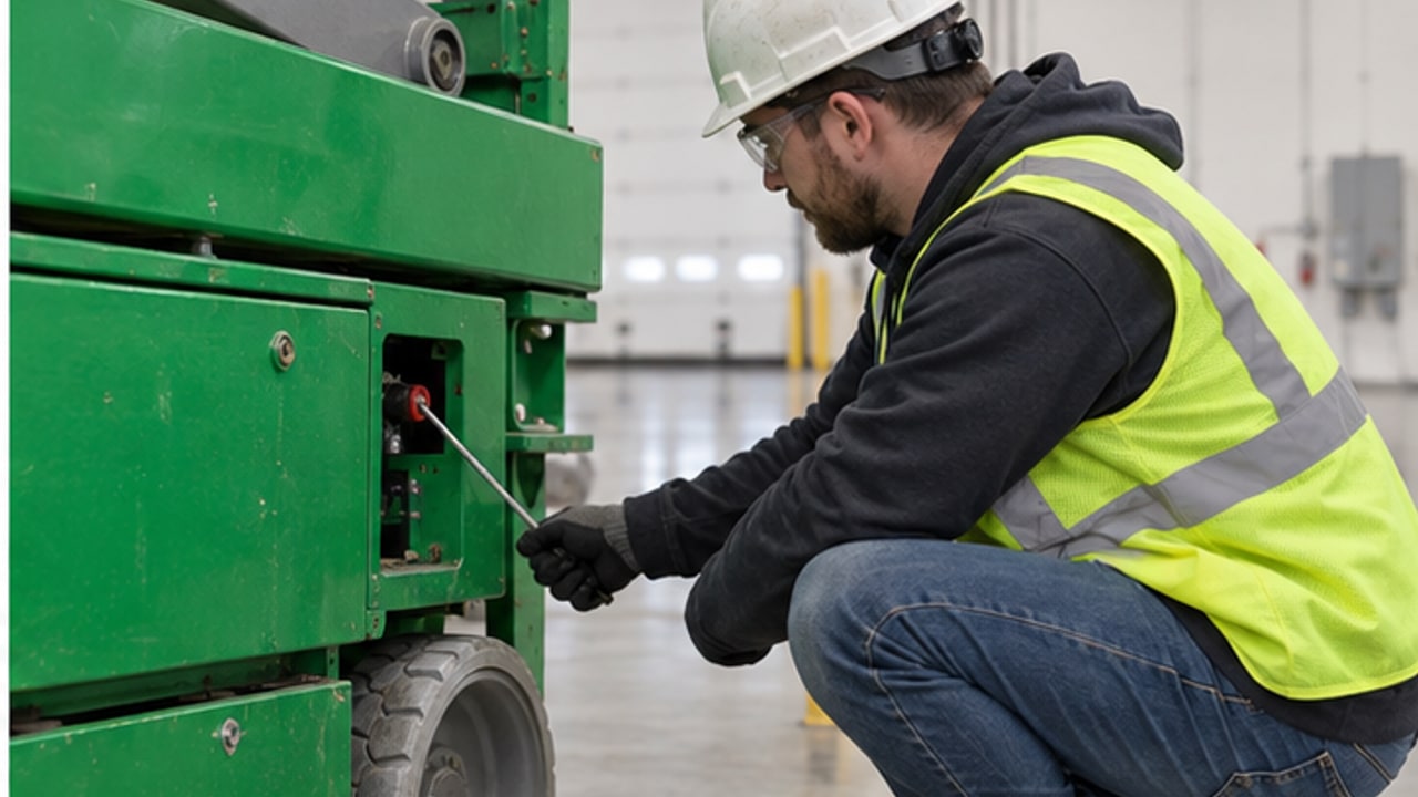 What Should You Check When Scissor Lift Emergency Lowering Is Stuck? - aerial work platform 2